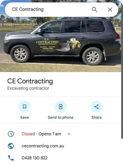 The CE Contracting Google Business Profile