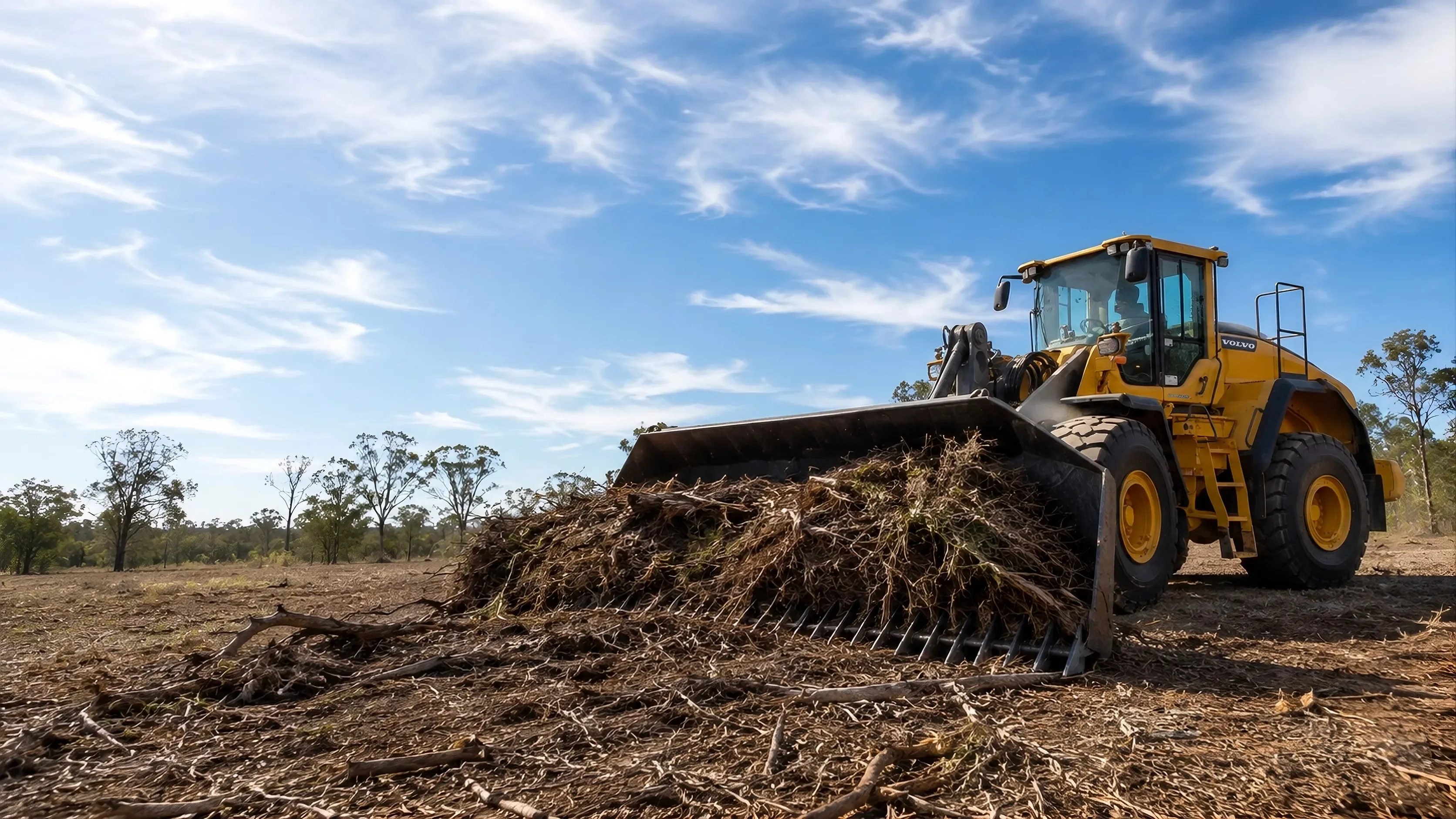 CE Contracting: stick raking