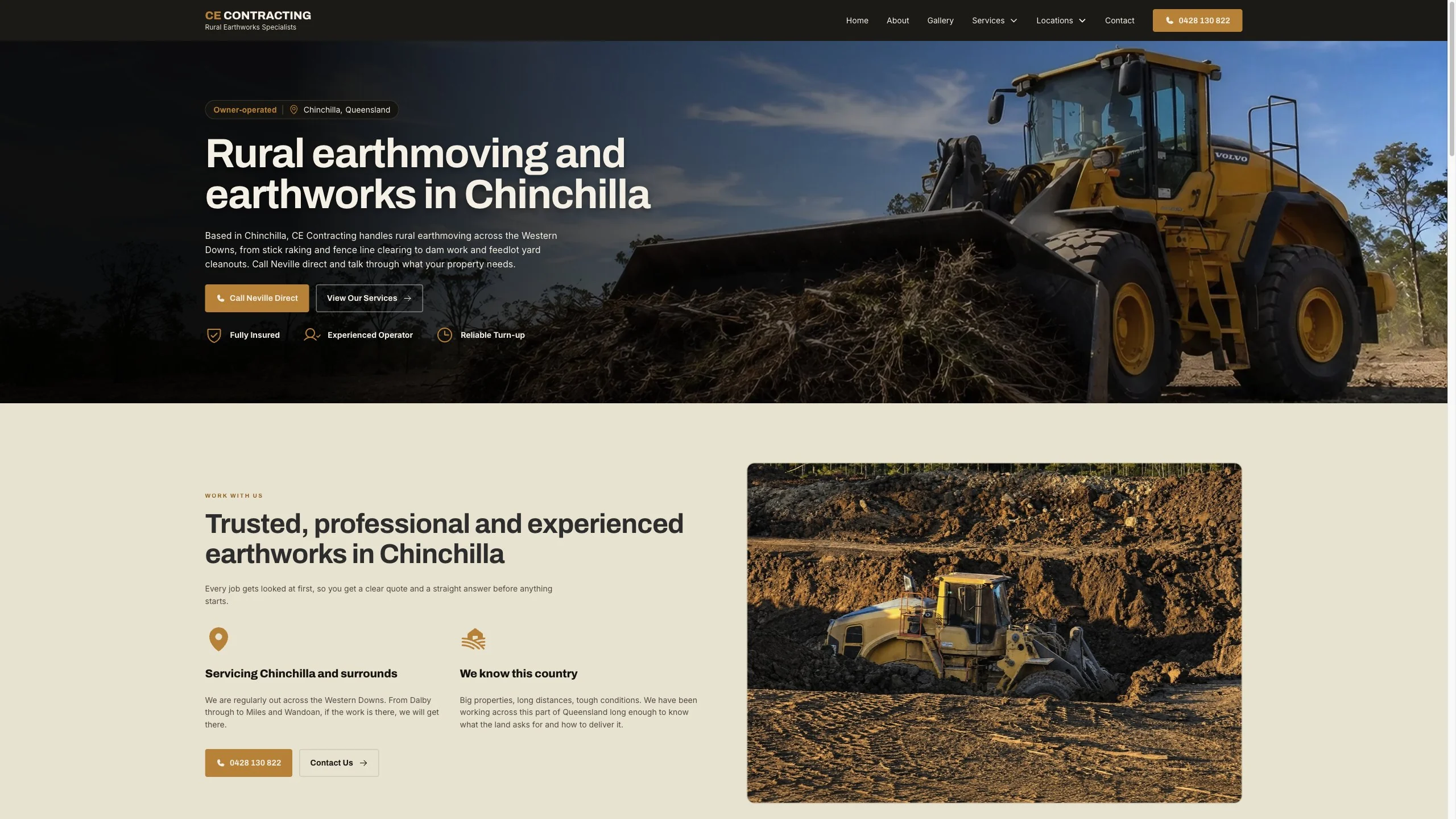 A CE Contracting area page